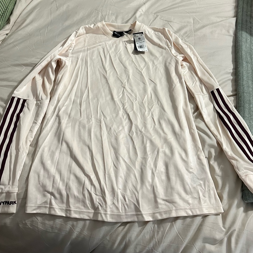 Ivy Park Cream Long Sleeve Soccer Jersey Shirt